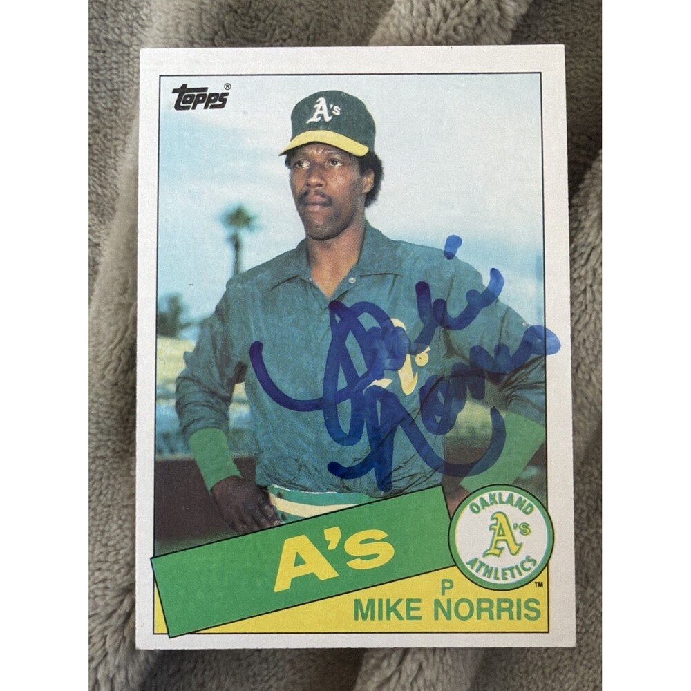 1985 Topps - Mike Norris #246 Autographed